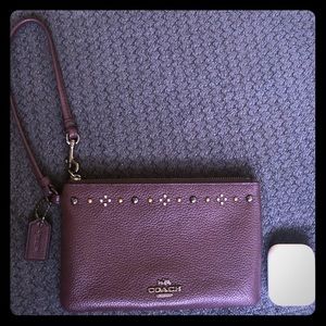 Coach Leather Wristlet